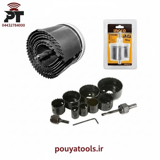 تصویر  ست مته گردبر 7عددی اینکو مدل: AKHS702