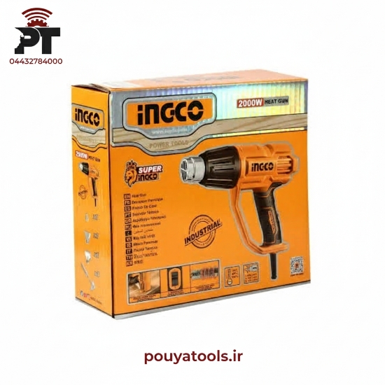 تصویر  سشوار صنعتی 2000وات اینکو مدل: HG200078