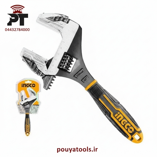 تصویر  آچار فرانسه دم باز روکشدار 10 اینچ اینکو مدل: HADWG0810