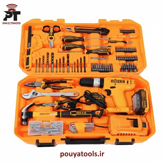 تصویر  پک دریل شارژی 165پارچه اینکو مدل: HKTHP11651