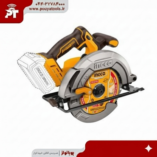 تصویر  اره دیسکی 185م‌م شارژی اینکو مدل: CSLI1851