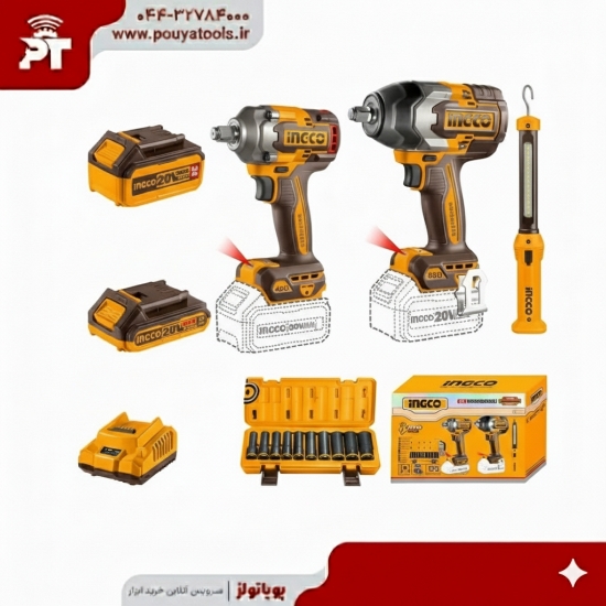 تصویر  پک 3عددی بکس و چراغ قوه اینکو مدل: COSLI241195