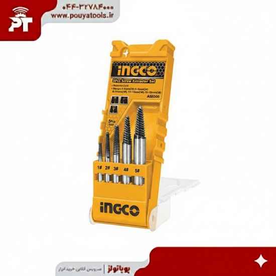 تصویر  ست 5عددی قلاویز چپ گرد اینکو مدل: ASE008