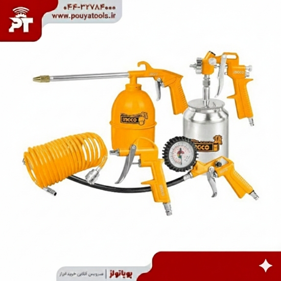 تصویر  ست 5عدد پیستوله و بادی اینکو مدل: AKT0051