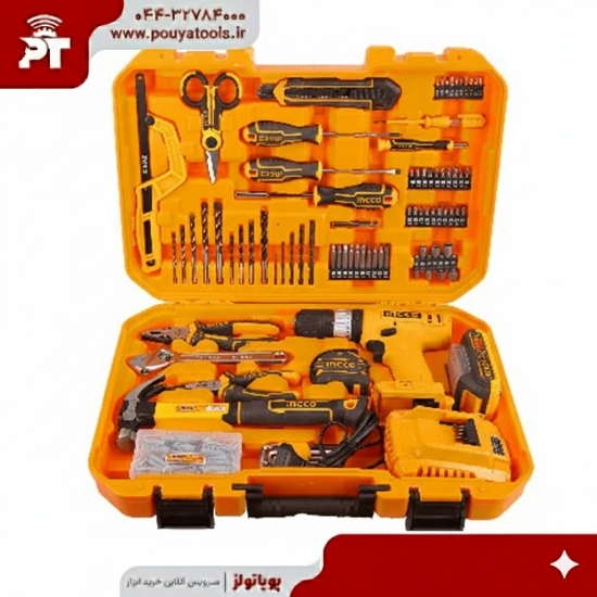 تصویر  پک دریل شارژی 165پارچه اینکو مدل: HKTHP11651