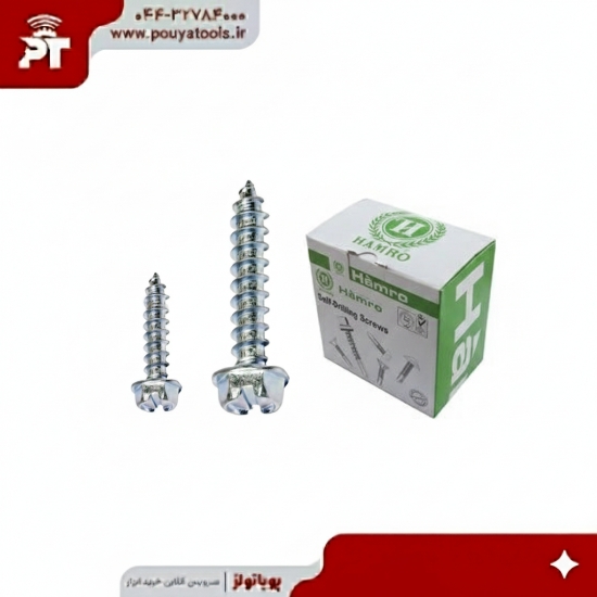 تصویر  پیچ بکسی واشردار خودکار همرو سایز: 63*6/3