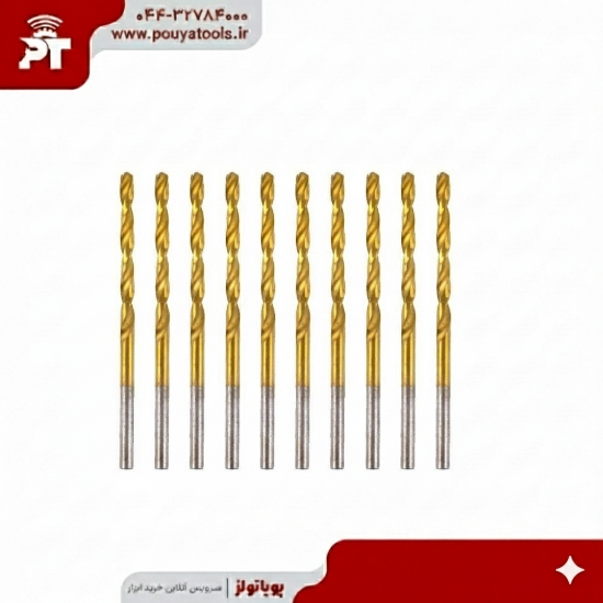 تصویر  مته آهن طلایی تی جی سایز: 10