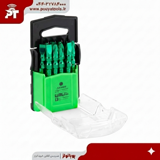 تصویر  سری پیچ گوشتی دوسو چهارسو سیلور مدل: GTSBSL6