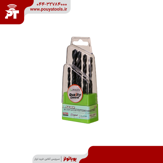 تصویر  ست مته 10 عددی آهن مشکی سیلور مدل: GTBB10