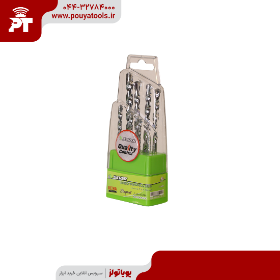 تصویر  ست مته 8 عددی دیوار سیلور مدل: GTBM8