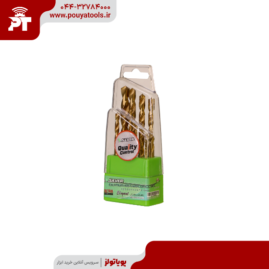 تصویر  ست مته 10 عددی آهن طلایی سیلور مدل: GTBT10